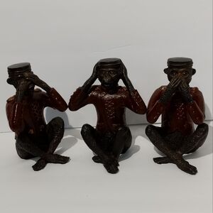 Wise Monkeys Cast Iron See No Evil Vintage